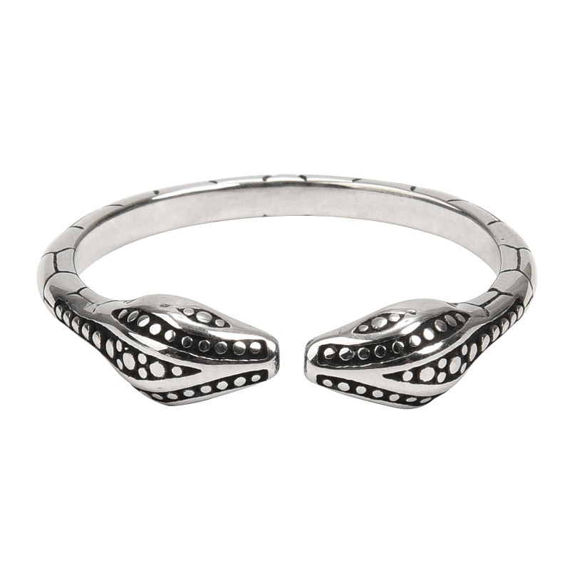 Anello di bloccaggio a forma di testa di serpente maschile in acciaio inossidabile, dispositivo di contenimento del pene scrotale, anello testicolare, prodotto giocattolo sessuale per adulti_voghion.com