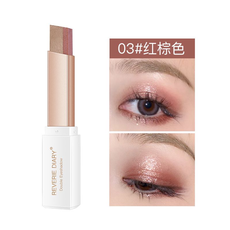 Lazy Stick Dual Color Matte Pearlescent Cream Makeup Eyeshadow Pen_voghion.com