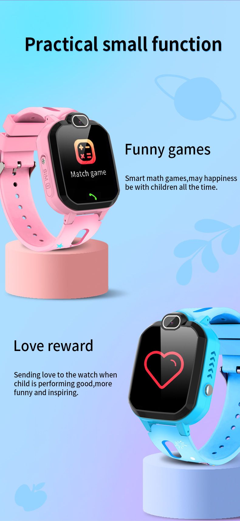 children's phone watch smart positioning watch long standby puzzle game music learning phone watch manufacturer_voghion.com