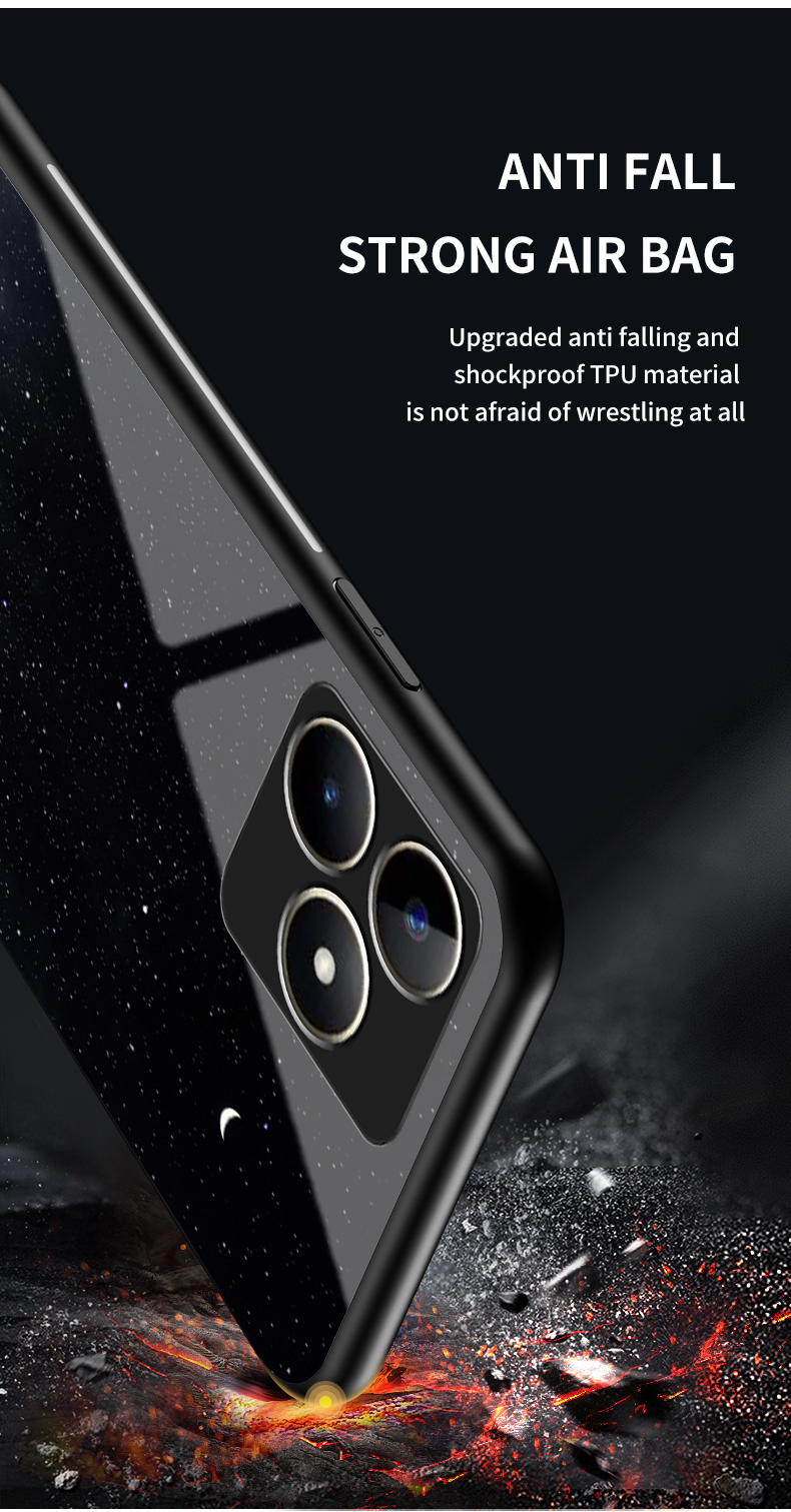 For RealmeC53 Case ZROTEVE Starry Tempered Glass Cover For OPPO Realme C55 C35 C33 C31 C30 C30s RealmeC55 RealmeC35_voghion.com