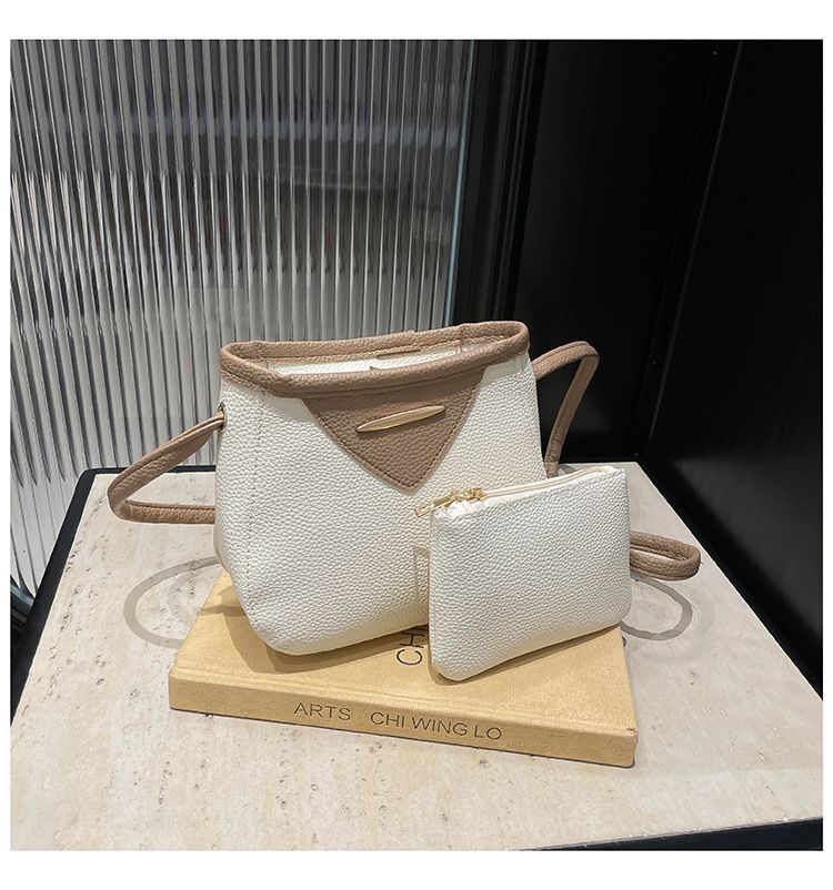Set di due pezzi di borse da donna, la moda più popolare di quest'anno, stile mamma e bambino, borsa a tracolla casual tinta unita per donna_voghion.com