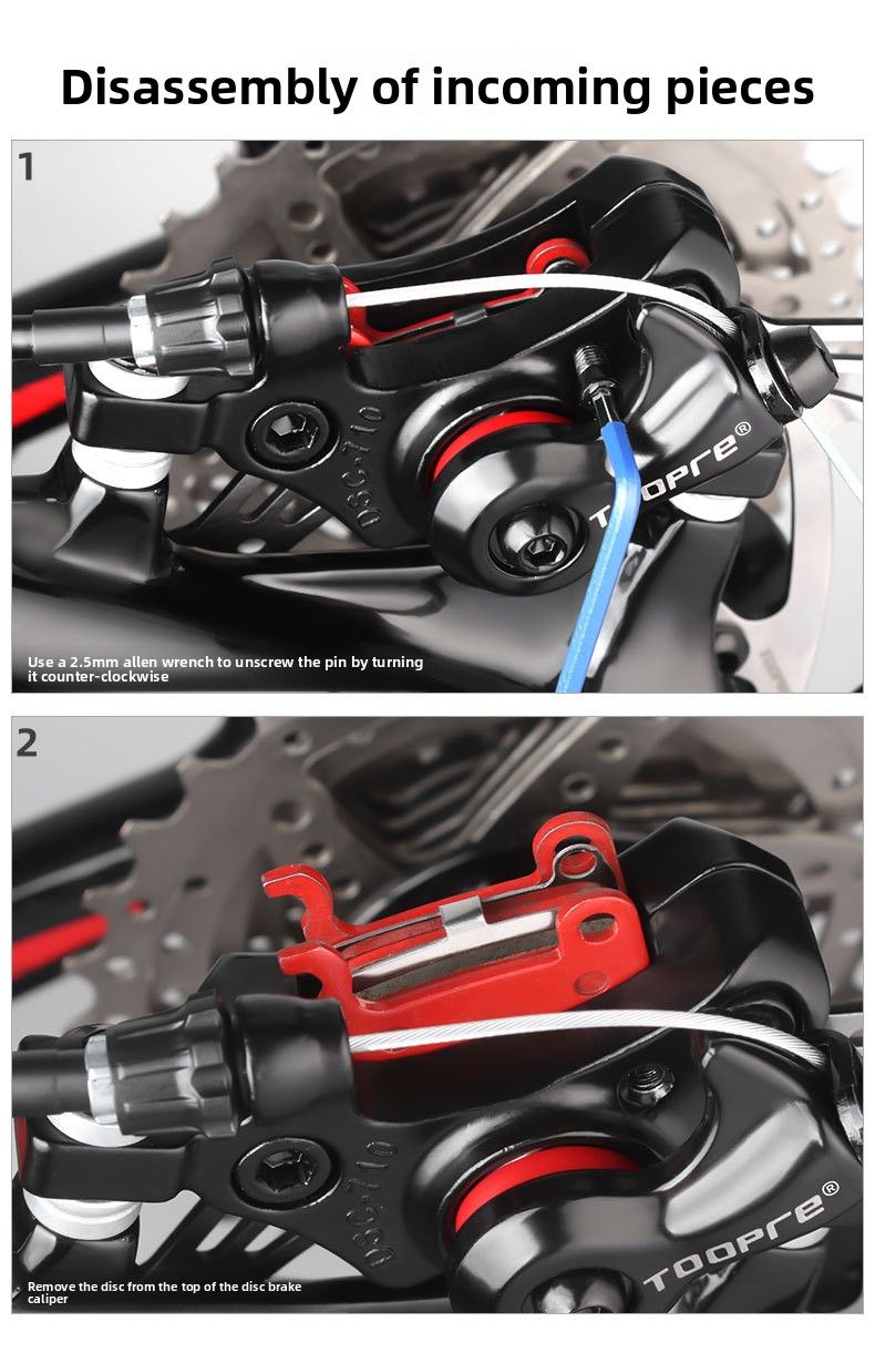 TOOPRE Bicycle Disc Mountain Caliper Driving Folding Electric Bike Brake Universal_voghion.com