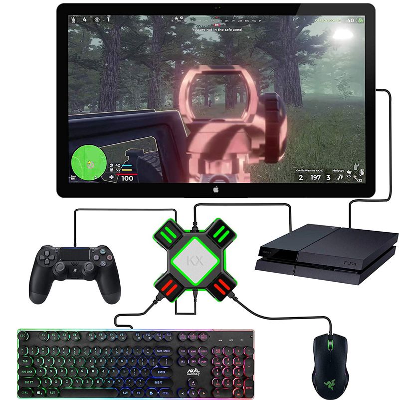 PS4 Klavye Mouse Adaptörü Gamepad Denetleyici Dönüştürücü PS3 Xbox One Nintendo Switch FPS Oyun Aksesuarları_voghion.com