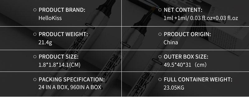 Double Headed Four Pronged Liquid Eyebrow Pencil Eyeliner Quick Drying Waterproof Eyebrow Pencil_voghion.com