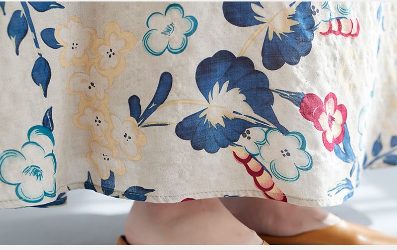 2023 Zomer Nieuwe Plus Size Dameskleding Koreaanse Versie Artistieke Losse En Afslankende Bedrukte Katoenen Linnen Mouwloos_voghion.com