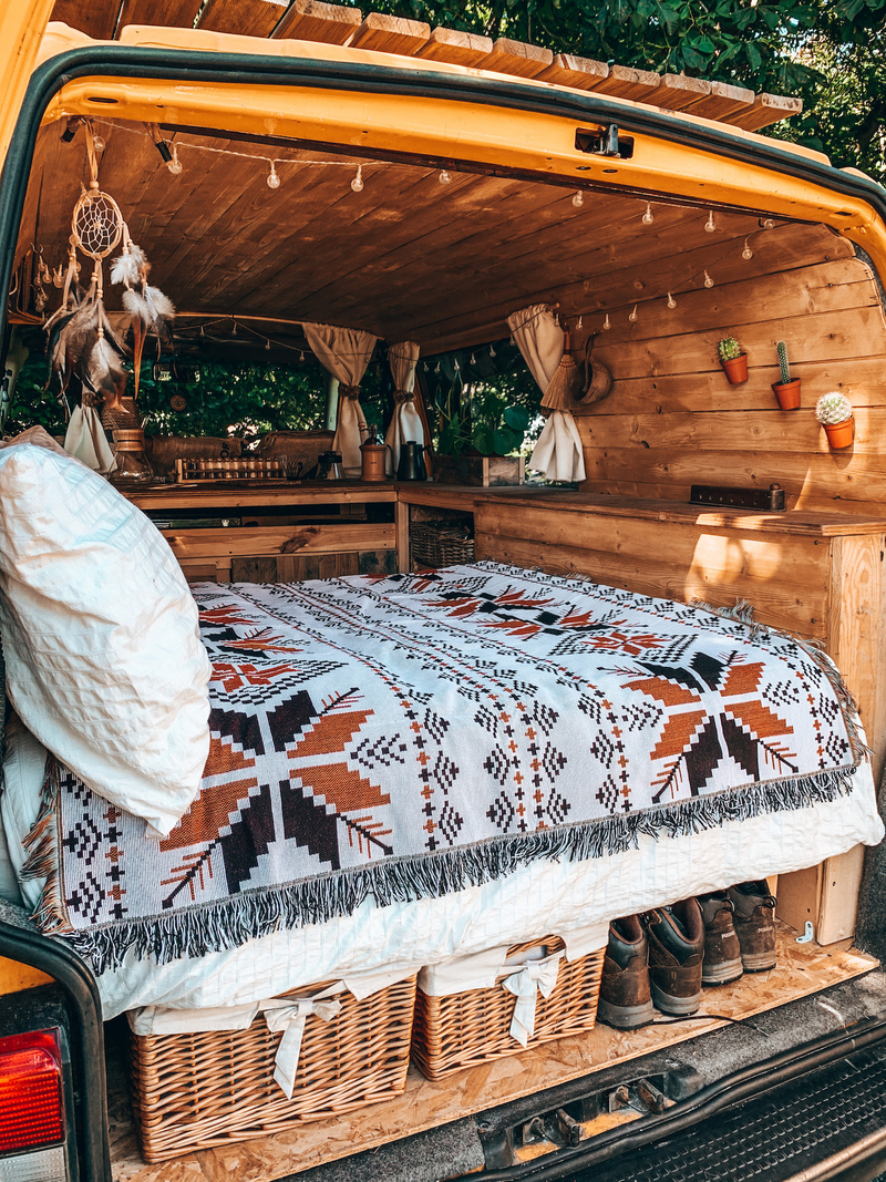 Camping Nordic Etnische Streep Casual Deken Amerikaanse Camping Deken_voghion.com
