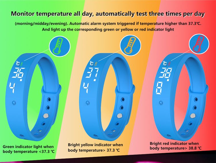 Orologi per bambini, ricarica, vibrazione, promemoria, sveglia silenziosa, per misurare la temperatura corporea, orologio intelligente impermeabile per studenti._voghion.com