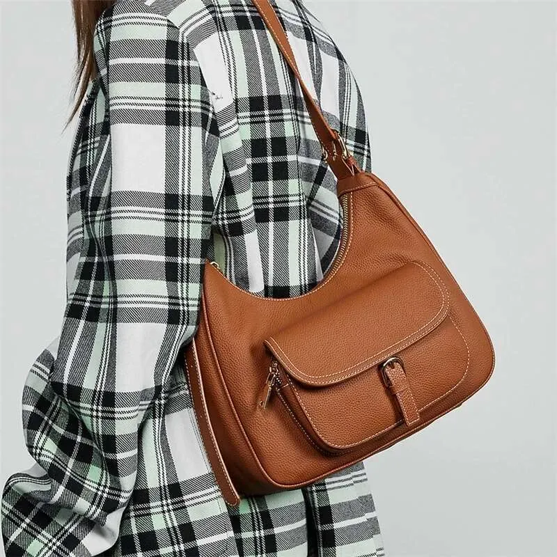 Borse a tracolla da donna in vera pelle di mucca naturale di alta qualità, borse a tracolla firmate 2025, borse hobo da donna_voghion.com
