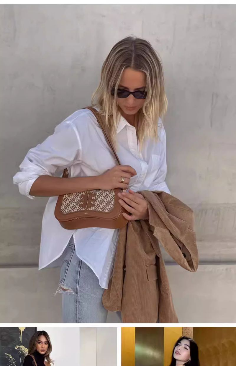 Pudding French Niche Borsa a tracolla regolabile alla moda sotto le ascelle Donna 1C56_voghion.com