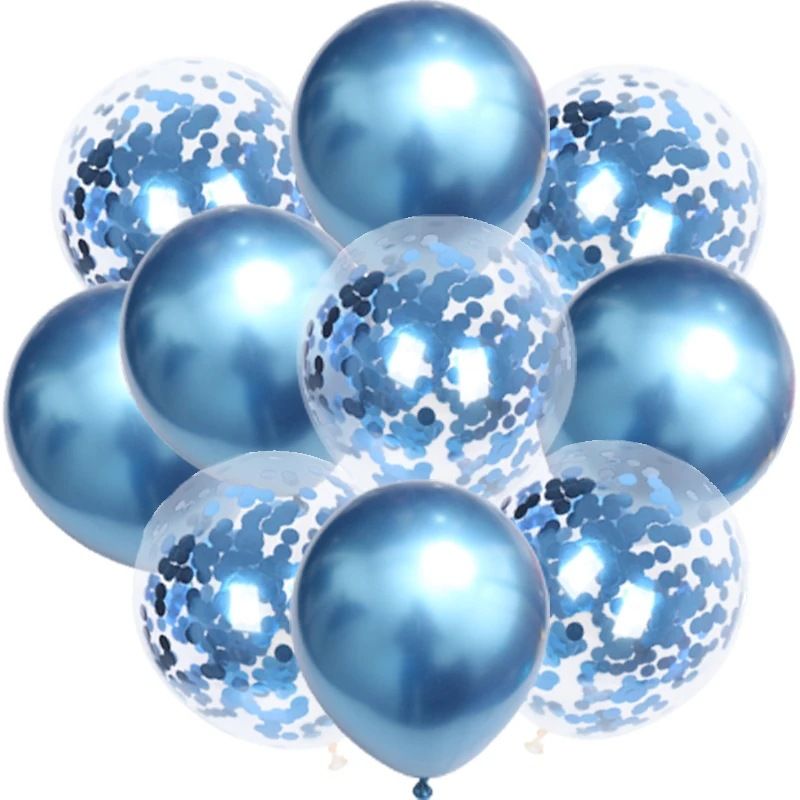10 buc baloane îngroșate cu paiete metalice din latex de 12 inch, confetti, decorațiuni pentru petreceri de ziua de naștere_voghion.com