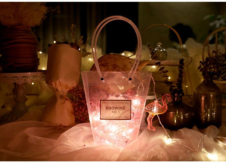 LED Flamingo String Lights - 10 Warm White Coconut Tree Lights For Christmas, Easter, Party & Home Decor - Battery/USB Operated, IP43 Waterproof_voghion.com