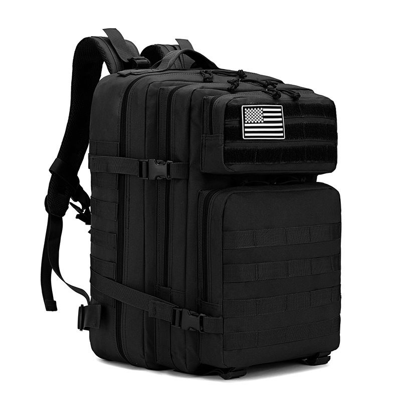 Mochila tática de ataque 3P masculina, mochila multifuncional com capacidade de 45L, camuflagem para esportes de campo, montanhismo, mochila de ombro dupla face_voghion.com