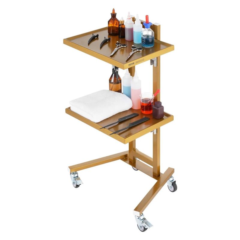 And Tiers With Lab 4 Wheels Trays Golden Silent Stainless 2 Steel Carts 2_voghion.com