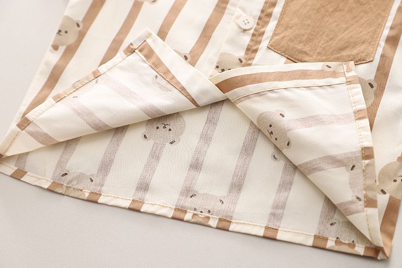 Summer New Boys' Polo Neck Shirt Short Sleeve Set for Middle and Small School Children, Two Piece Baby Casual Shorts_voghion.com