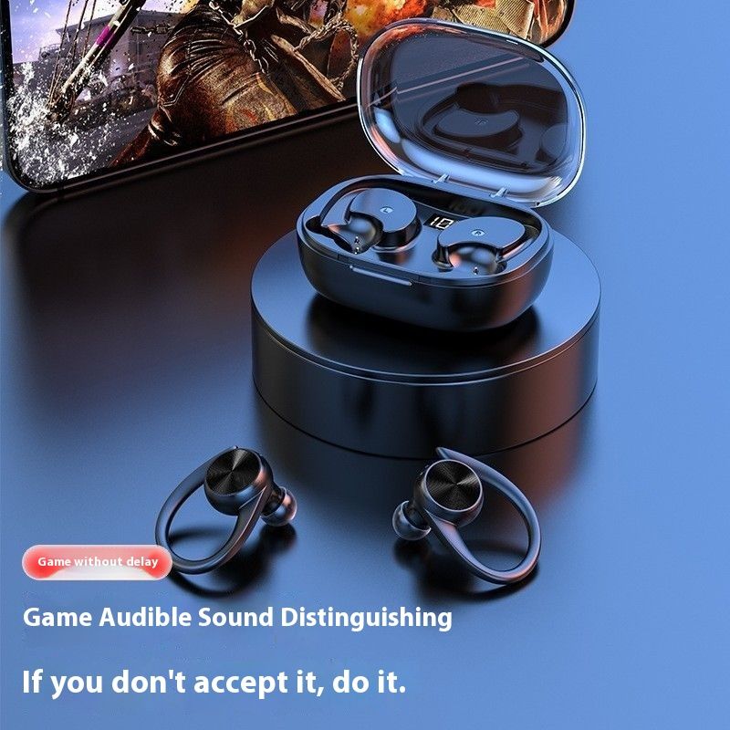 Cuffie auricolari Bluetooth wireless over-ear, anti-caduta, di buona qualità del suono, in-ear universali_voghion.com
