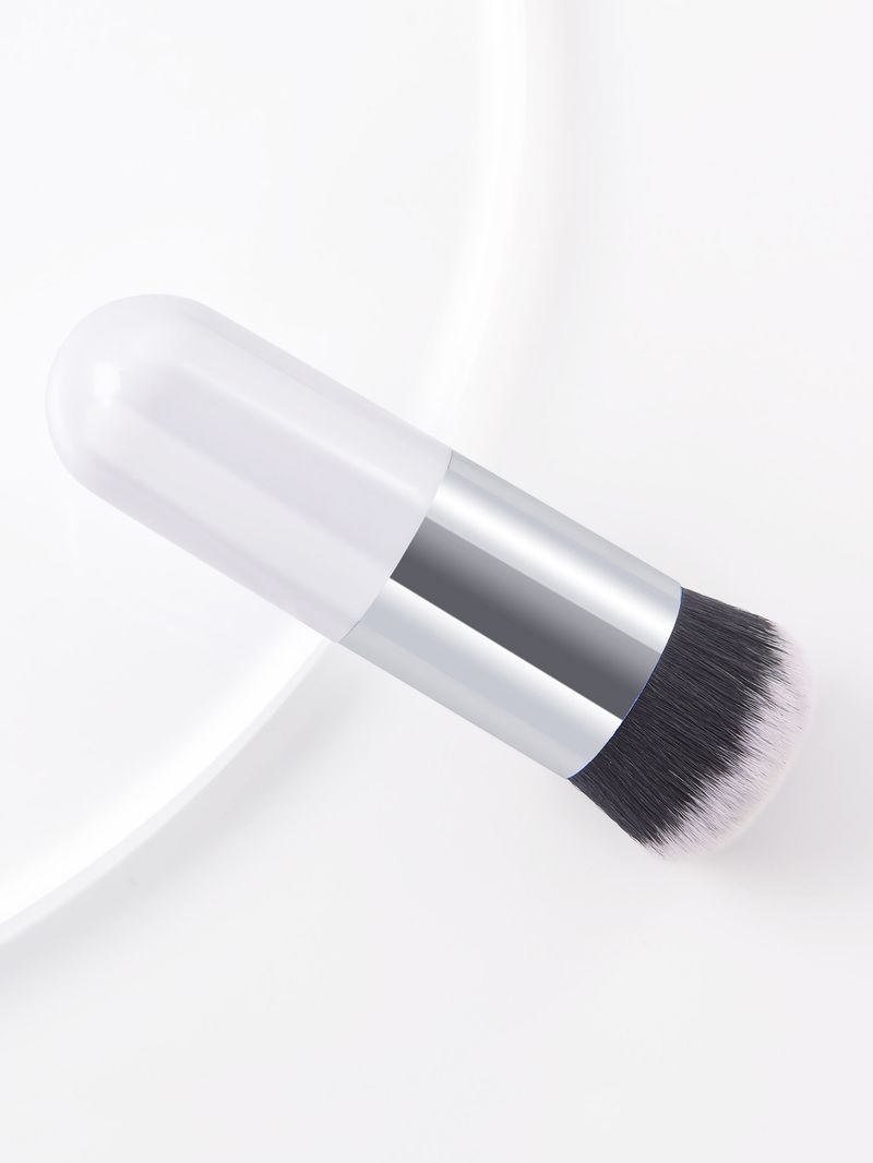 Ensemble de 11 pinceaux de maquillage couleur champagne : 5 grands et 5 petits pinceaux, dont un pinceau à fond de teint épais unique._voghion.com