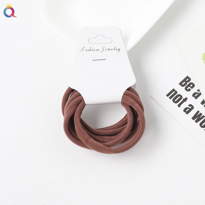 Einfaches, nahtloses Haarband, einfaches, hochelastisches Gummiband im Waldstil, verletzt das Haar nicht, Handtuchring, Haarband_voghion.com