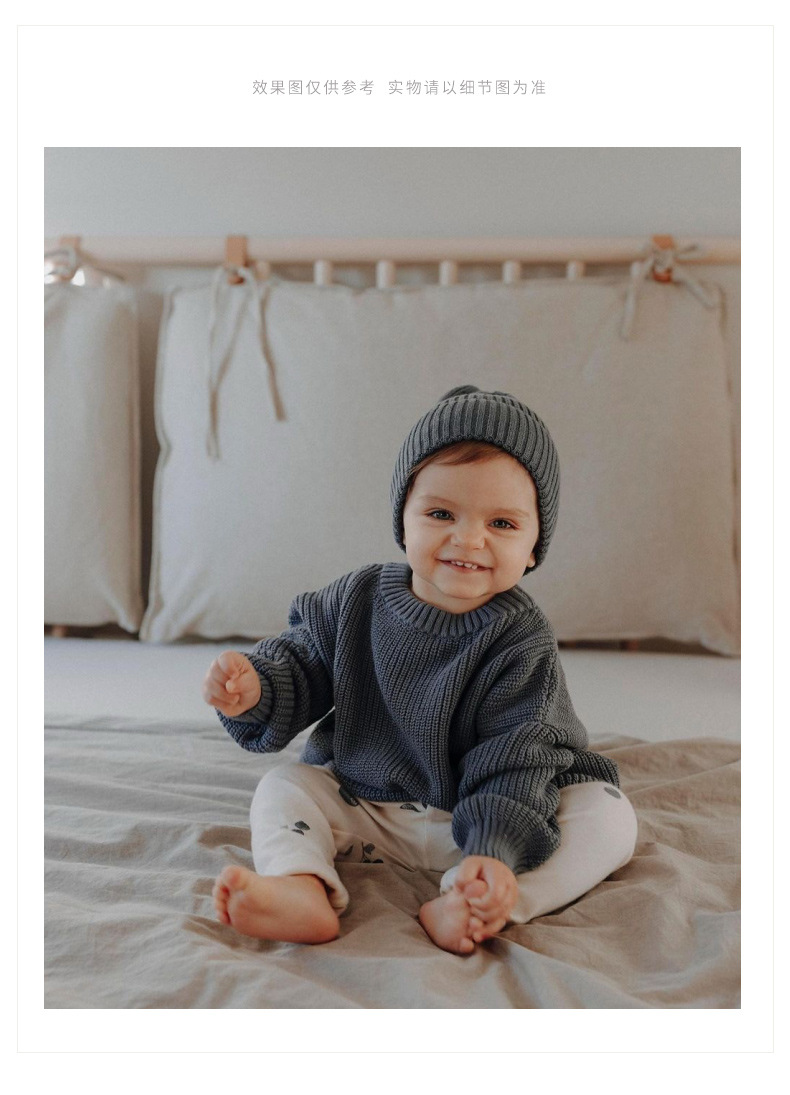 Ins hot style foreign trade cross-border children's clothing baby sweater baby boy girl child autumn and winter loose knitted jacket_voghion.com