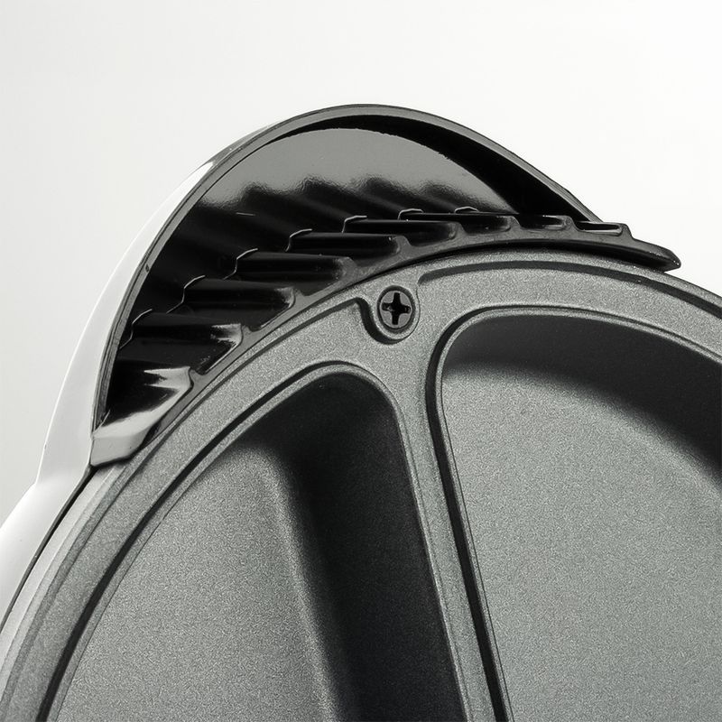 Plancha eléctrica profunda RAF - Sartén para pizza y panqueques con calefacción de doble cara para crepes y sándwiches_voghion.com