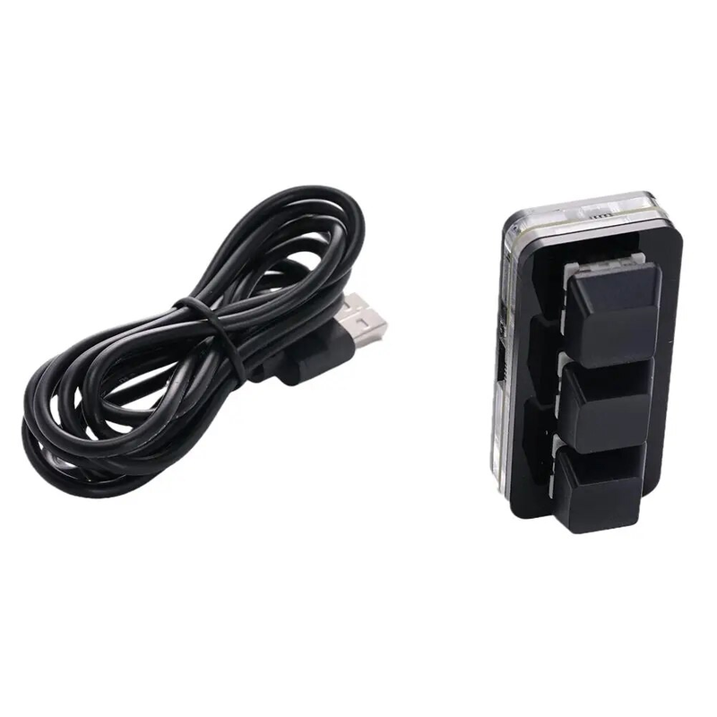 Aangepaste Mini USB 3 sleutels programmeren ro Kopiëren Plakken Knippen Keypa HID Driver Gratis ondersteuning Re Switch Mechanisch_voghion.com