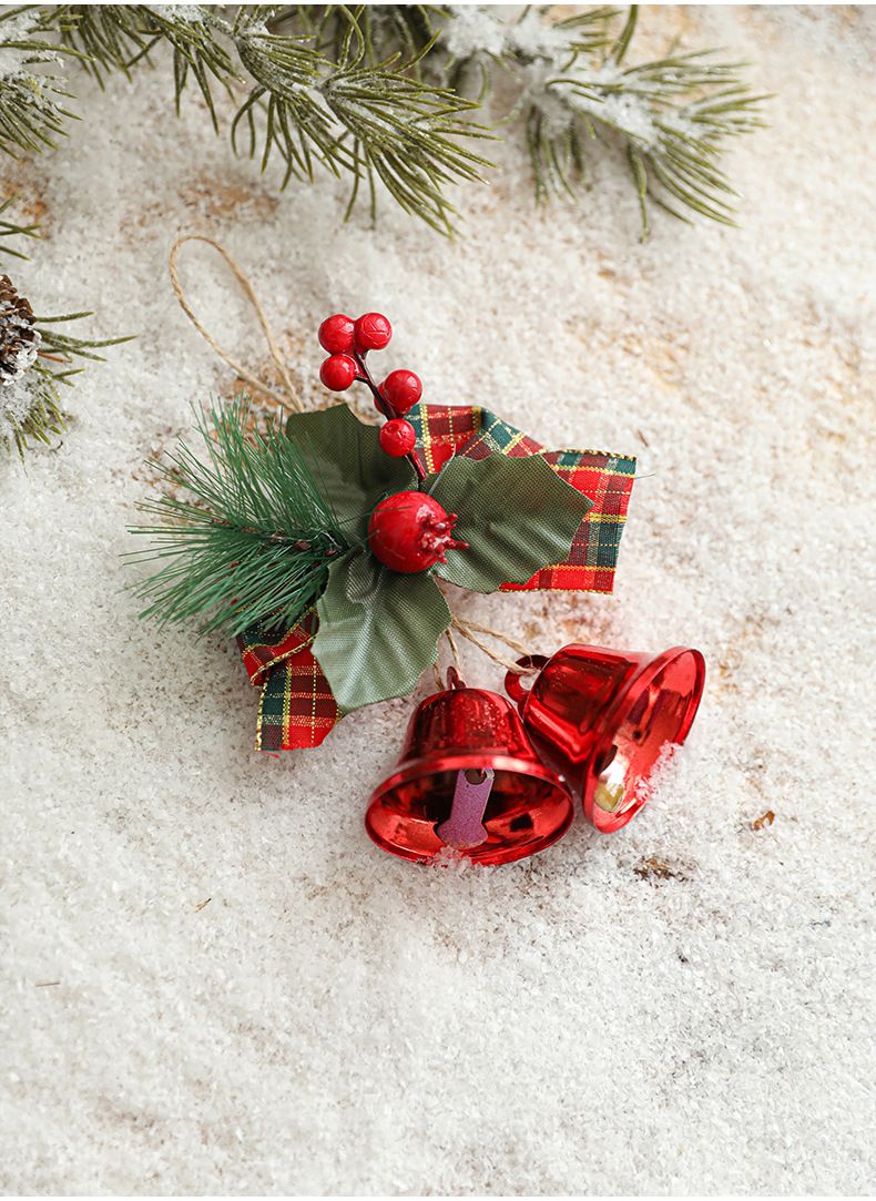 Decoração de Natal com Sino Metálico 2025 - Pingente de Sino para Pendurar na Árvore - Presente de Natal_voghion.com