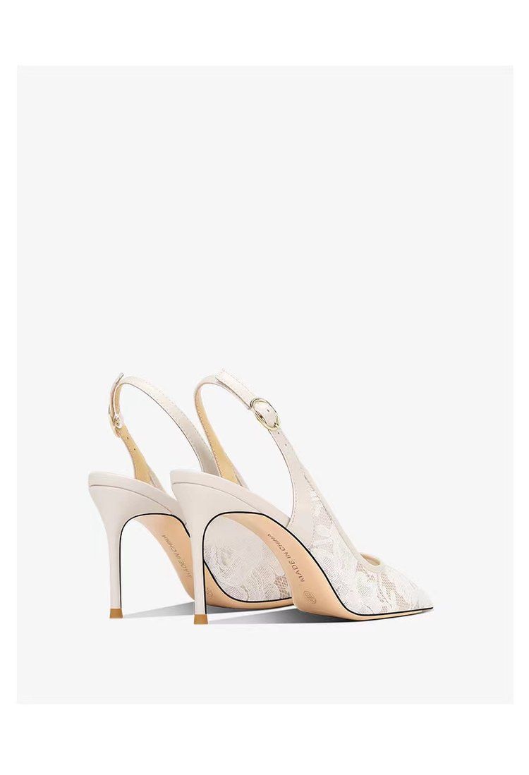 Enkeltsko Temperament Grunn Munn Franske Nye kinesiske blondesandaler spisse Ett ord med stiletto kvinners høye hæler_voghion.com