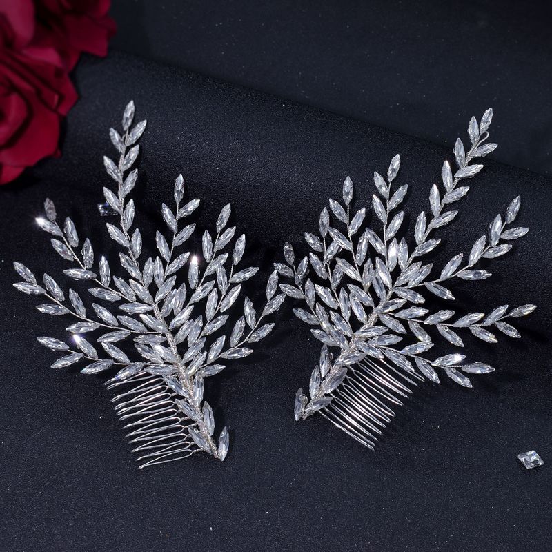 Νυφική χτένα μαλλιών με μακρύ κλιπ στρας, νυφικό, κόμμωση, πλαϊνή χτένα, κομμάτι μαλλιών_voghion.com