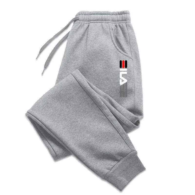 2024 Men Spring Autumn Casual Fleece Drawstring Runners Running Pants Gymnastics Fiess Sports PantsWorkout Streetwear_voghion.com