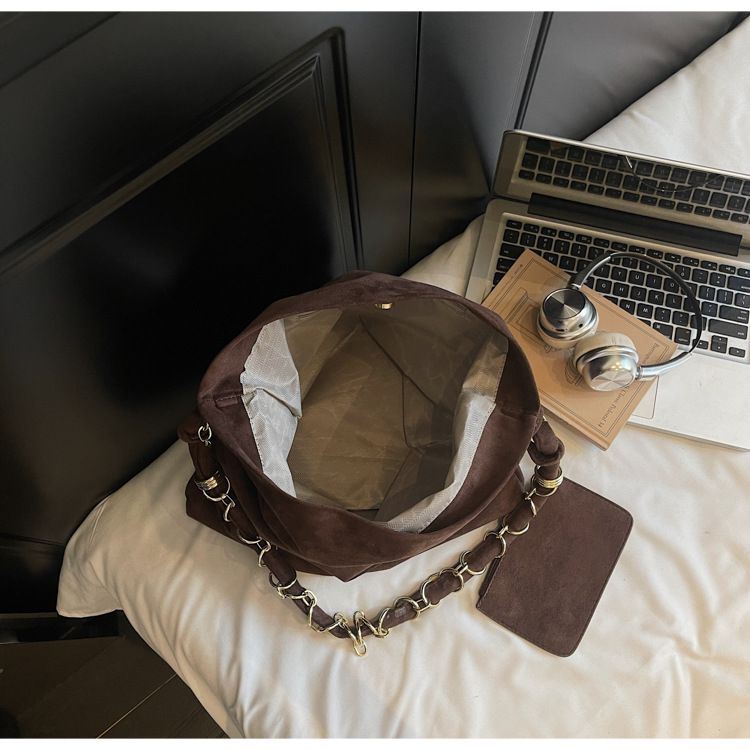 Sac à main tendance et décontracté, sac fourre-tout simple à grande capacité, sac à bandoulière._voghion.com