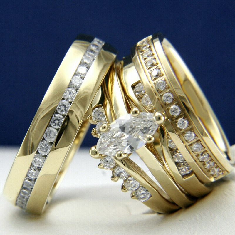 I nuovi tre di Cao Shi con micro occhi di cavallo incastonati in pietre di zircone per anello di fidanzamento con diamanti semplici da uomo_voghion.com
