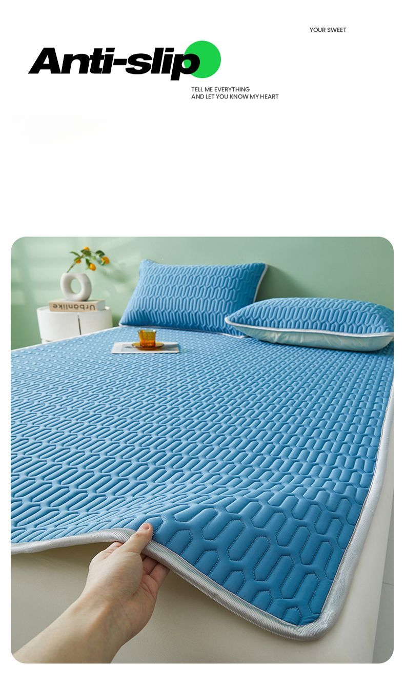 【 9863 People's Collection 】 Ice Latex Cooling Three Piece Set, Cool Silk Bed Sheet, Student Dormitory, Single_voghion.com