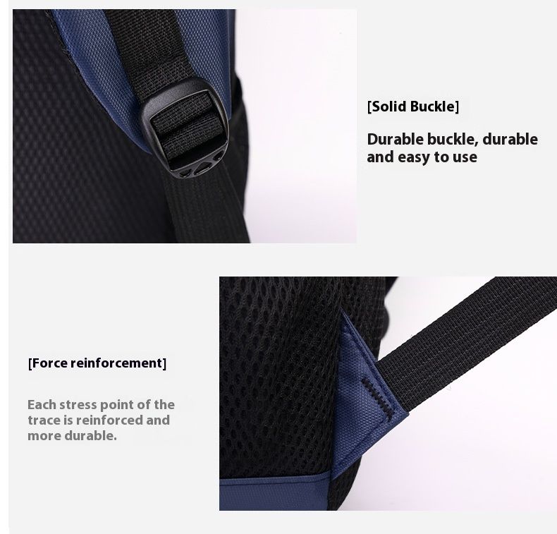 Multi Functional Men's Business Backpack Company Gift College Student Backpack Solid Color Simple Daily Commuting Backpack_voghion.com