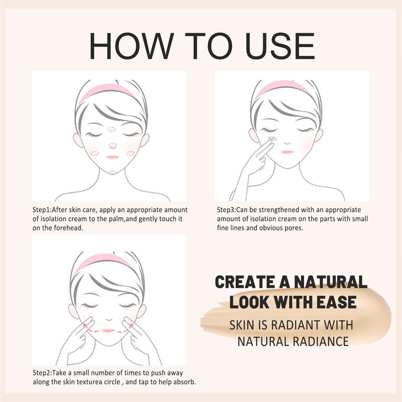 Makeup cc Korean Cosmetics Concealer Sunscreen BB Cream Foundation Primer Make-up für Frauen Schönheit Frauen Weiblich Natur Elfenbeinfarbe_voghion.com