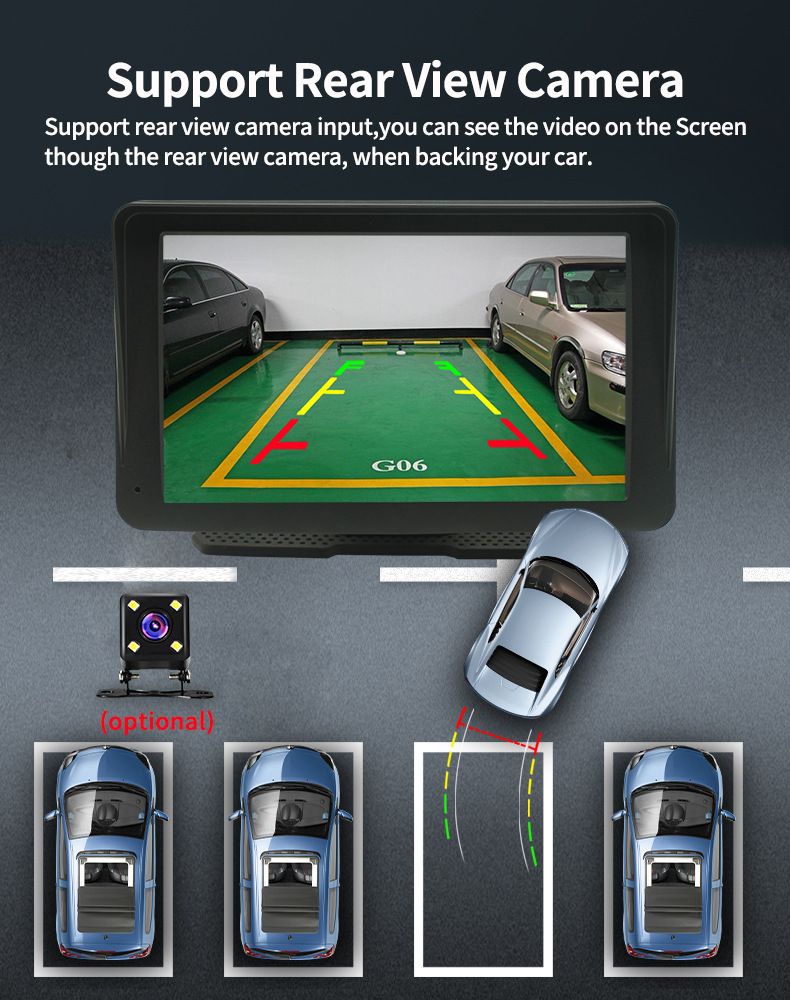 7" auto navigacija Prijenosni bežični Carplay Android AutoMP5 player PND auto navigacija_voghion.com