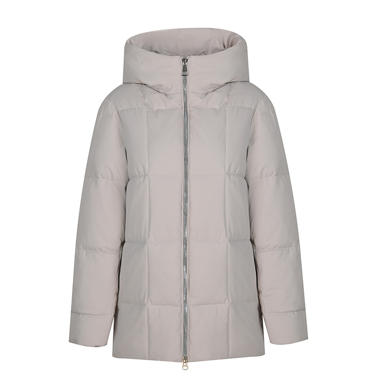 Vêtements pour femmes mode simple mi-long veste chaude manteau en coton manteau pour femme_voghion.com