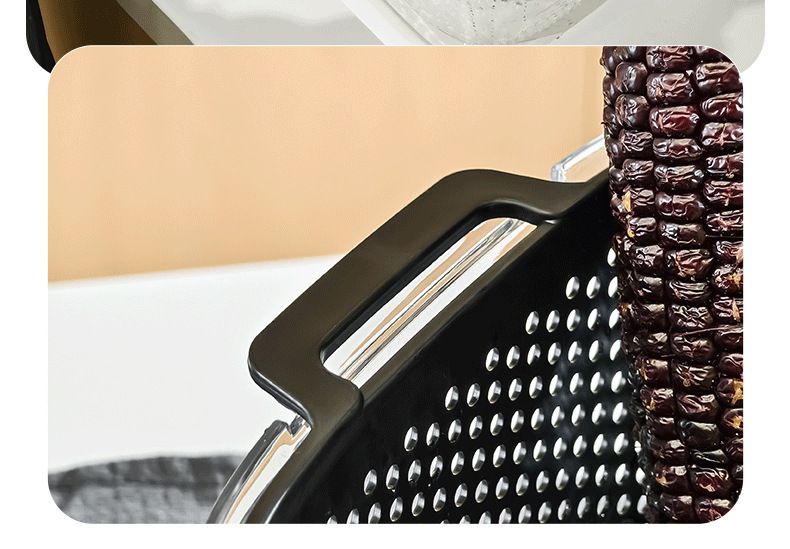 Kitchen Plastic Double Layer Rice Washing Basin Draining Household Living Room Coffee Table Internet Celebrity High-End_voghion.com