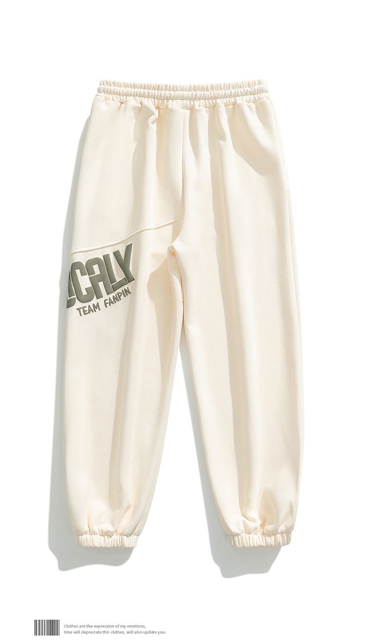 Men's Casual Jogger Pants With Letter Print - Loose Fit Streetwear Sweatpants For Spring & Autumn_voghion.com