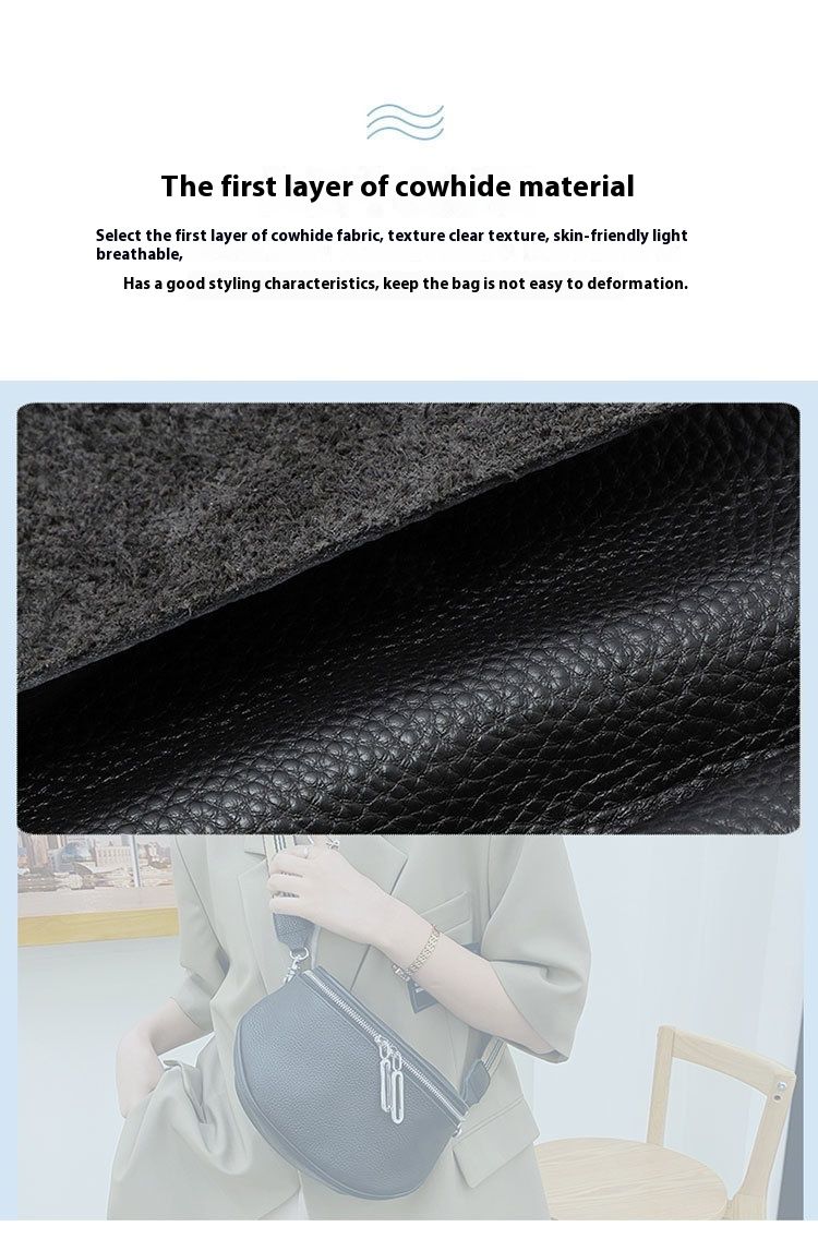 Borsa a tracolla alla moda, borsa da donna, nuova borsa a tracolla in vera pelle, doppia cerniera, strato superiore in pelle di mucca, piccola borsa a tracolla_voghion.com