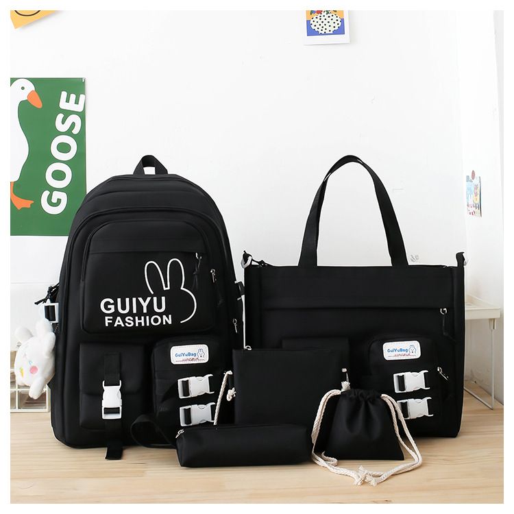 Set di zaini per bambini - Zaino scolastico leggero con design a cartoni animati, set da 5 pezzi per ragazzi e ragazze, tessuto Oxford traspirante_voghion.com