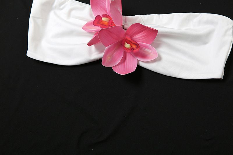 Traje de falda con estampado envolvente de cintura alta sexy para mujer_voghion.com
