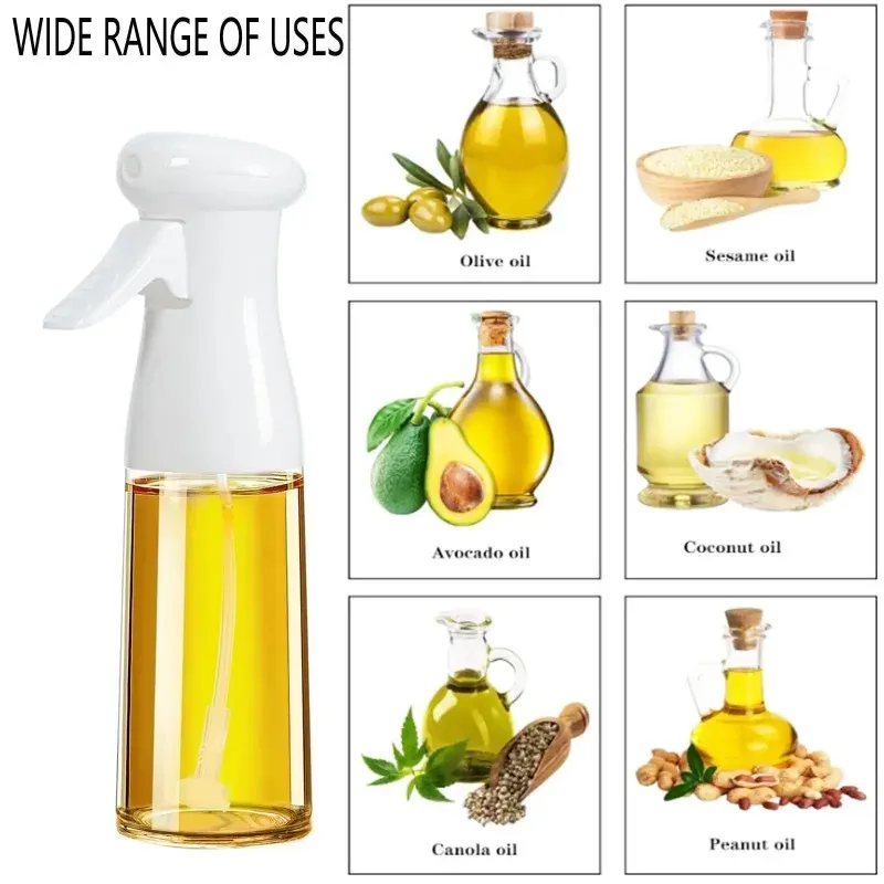 Spray per olio da cucina - Flacone erogatore di olio d'oliva, nebulizzatore, riutilizzabile, per olio e aceto alimentare, accessori da cucina per flaconi spray_voghion.com