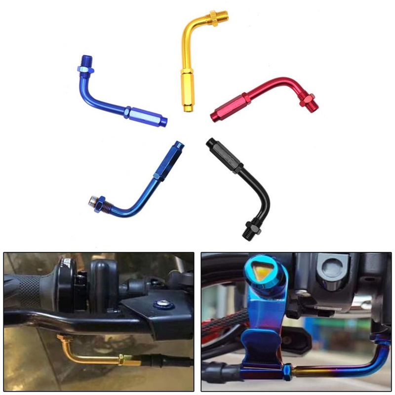 Tubi freno Regolatore acceleratore a 90 gradi per cavo acceleratore moto MTB bici bicicletta_voghion.com