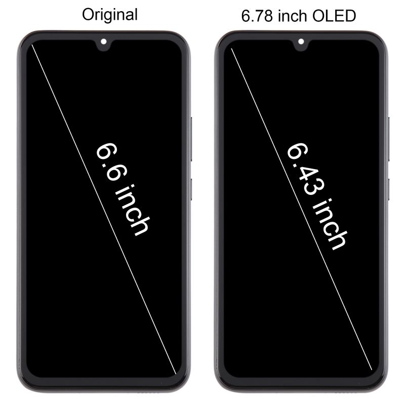 Voor Samsung Galaxy A34 SM-A346B 6,43 inch OLED LCD-scherm voor digitizer, volledige montage met frame_voghion.com
