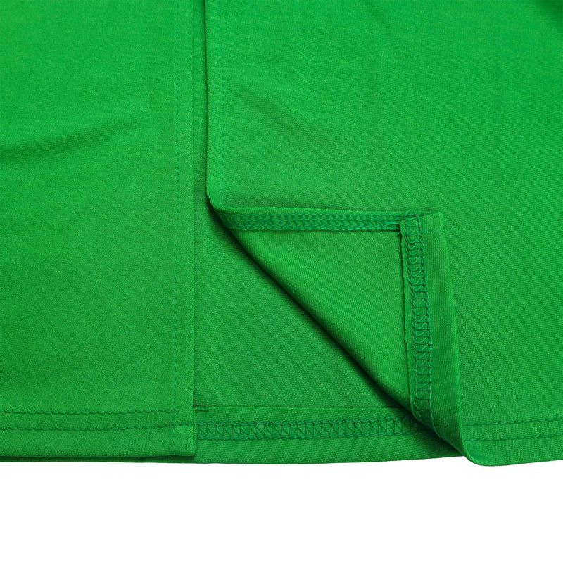Gonna ampia a pieghe con scollo a V, elegante e alla moda, per abbigliamento femminile_voghion.com