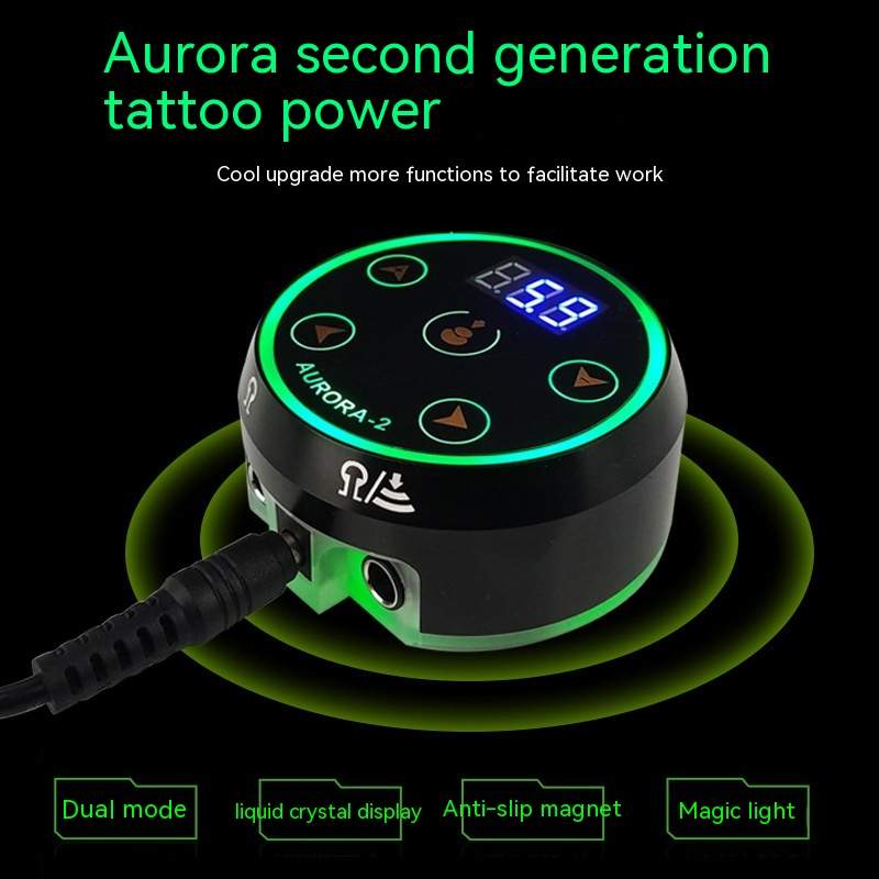 Ou Liang Equipment Aurora Zweite Generation Multifunktionale Knopf-Stromversorgung Tattoo Spezieller Spannungsstabilisator_voghion.com