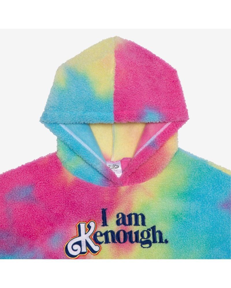 Herbst und Winter Neue personalisierte Street Trend Lamm Plüsch Lazy Style Loose Tie Dye Hoodie Herrenpullover_voghion.com