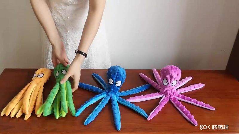 Plüschtiere, Sprachpuzzle in Form einer Oktopusschale, bissfestes interaktives Spielzeug, Kauspielzeug zur Zahnreinigung, von PawParty Store_voghion.com
