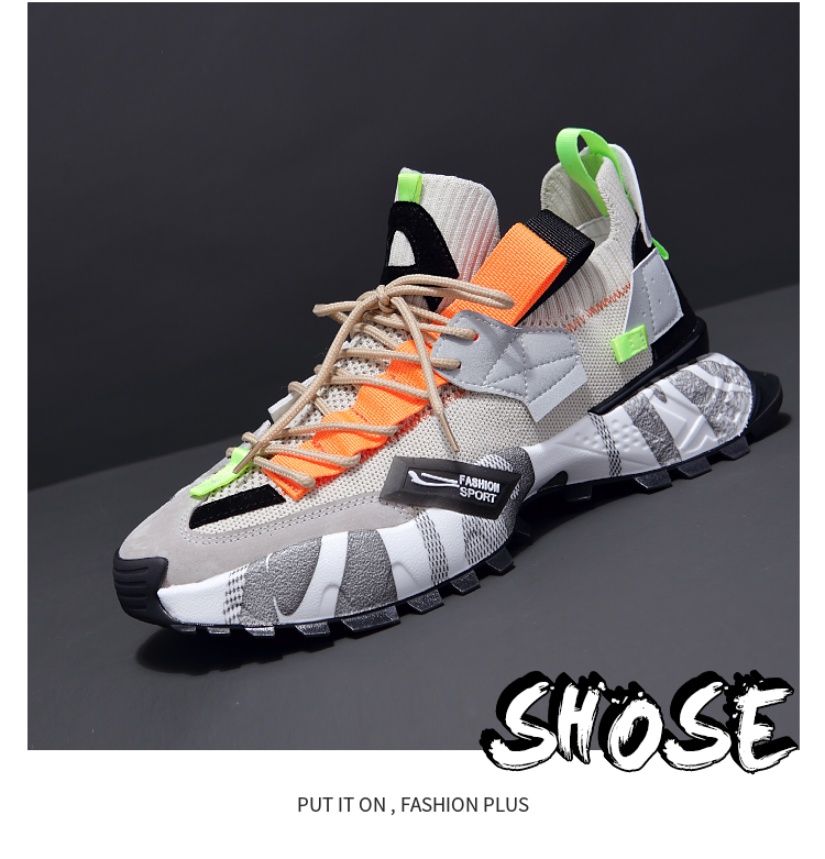 Athletic Shoes Men's Shoes New Trendy Brand Sports Shoes Spring Soft Sole Dad Shoes For Men_voghion.com