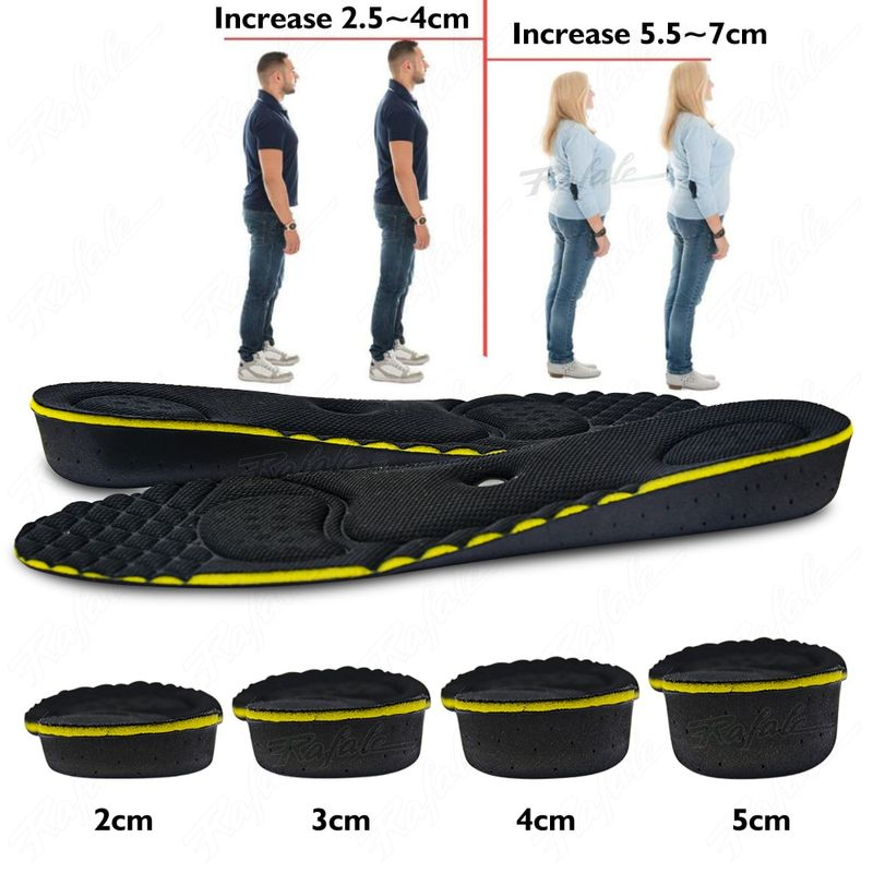 Increae Inole Cuhion 2-5cm Magnet Maage Inviible Height Lift Adjutable Cut Shoe Heel Inert Taller Support_voghion.com