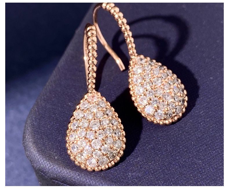 Set di gioielli da donna con perline, orecchini a forma di goccia con diamanti, gioielli di moda personalizzati, stile francese, nuovi orecchini con ganci per le orecchie_voghion.com